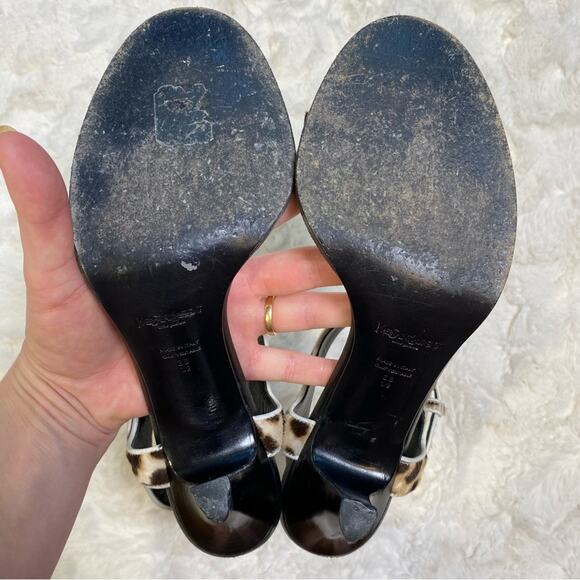 Yves Saint Laurent Ponyhair Animal Print Kitten Heel Sandals
Size 38.5 Leopard - Picture 12 of 14